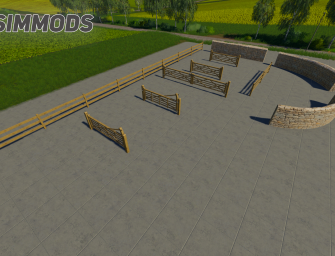 LS19: Wooden Gates, Fences And Stone Walls Pack – DOWNLOAD